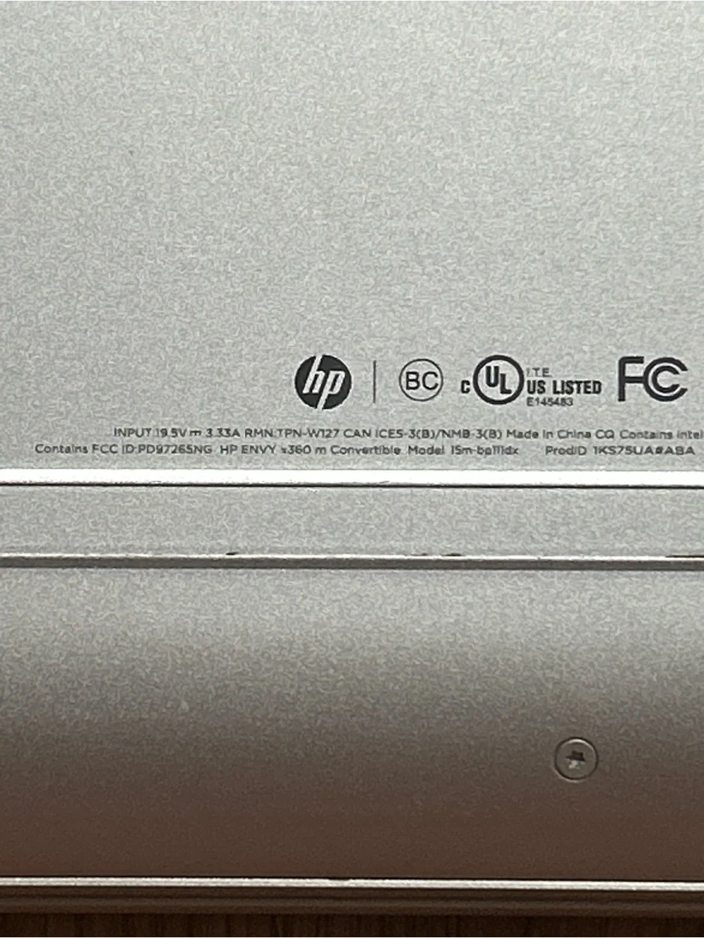 HP Envy x360 Convertie Silver and Black Laptop